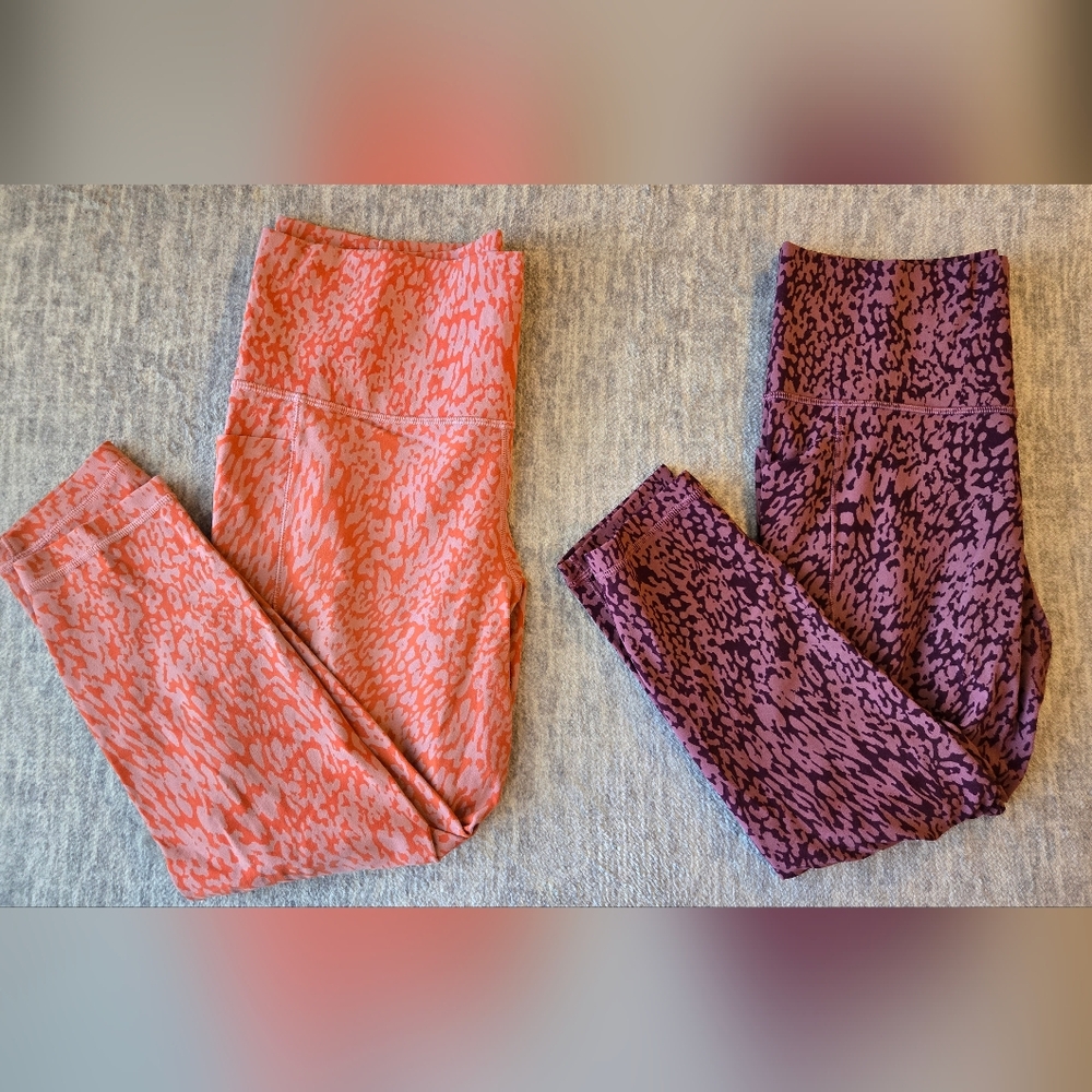 Orange and Purple Patterned Leggings